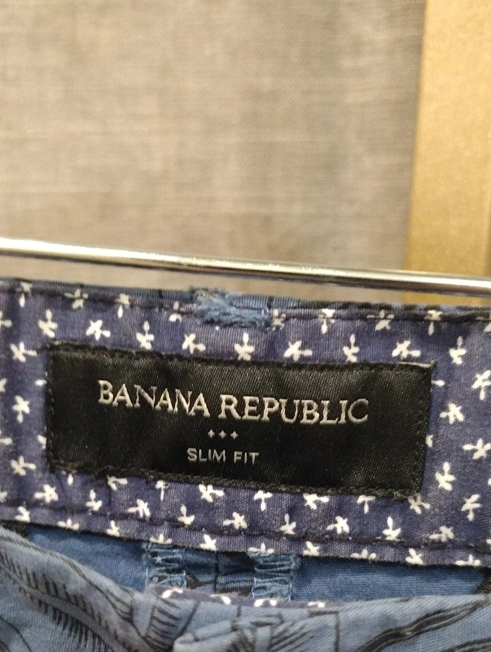 Banana Republic Blue Leaf-Print Men's Shorts